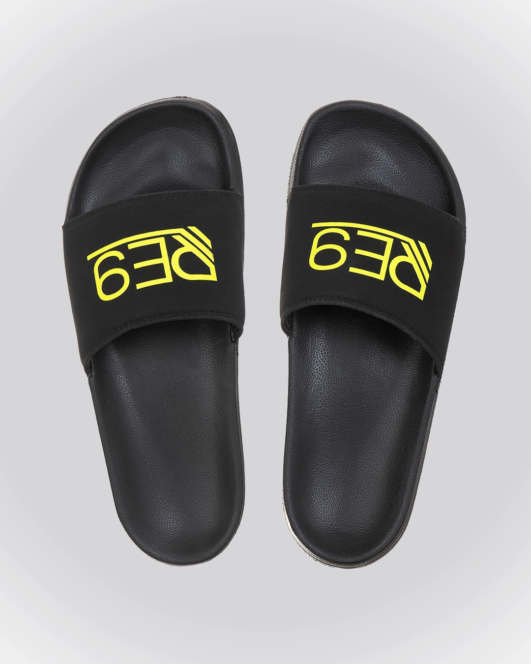 Chinelo Preto/Amarelo EVA Leve lindo e moderno