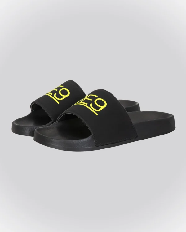 Chinelo Slide Preto/Amarelo RE9 Renov EVA Leve - Image 3