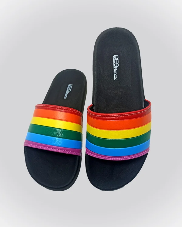 Chinelo Slide Preto Arco Íris Renov - Image 2
