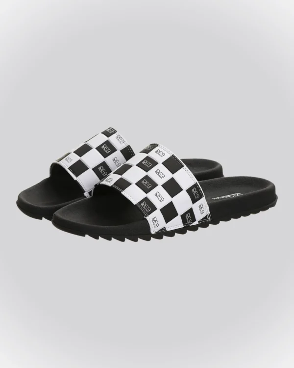 Chinelo Slide Preto Xadrez Renov - Image 3