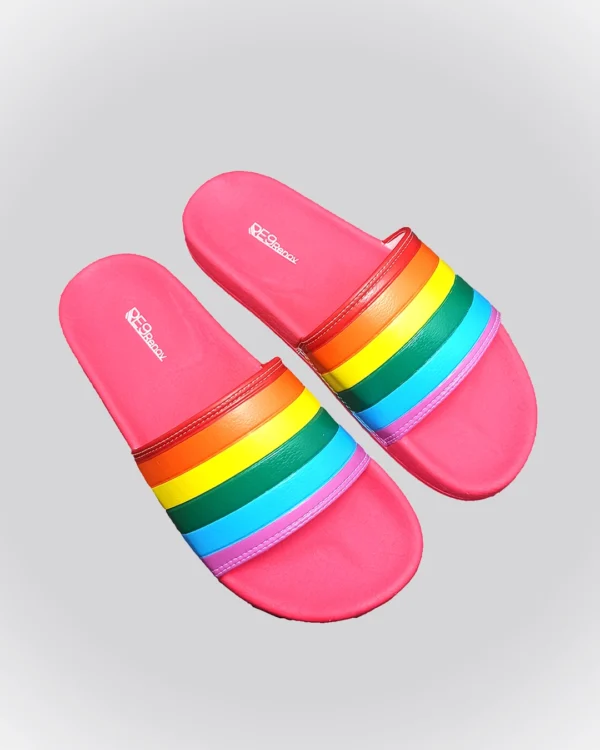 Chinelo Slide Rosa Arco Íris Renov - Image 3