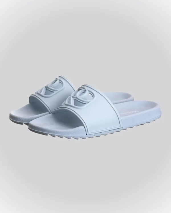 Chinelo Slide Azul CandyCollor Sandália Renov Logo Gravado Vazado - Image 3