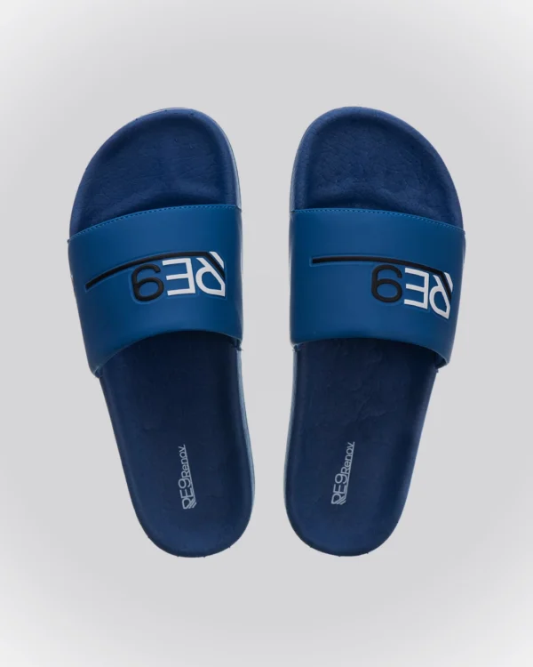 Chinelo Slide Azul RE9 Renov