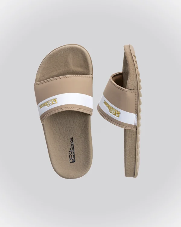 Chinelo Slide Bege Listra RE9 Infantil - Image 2