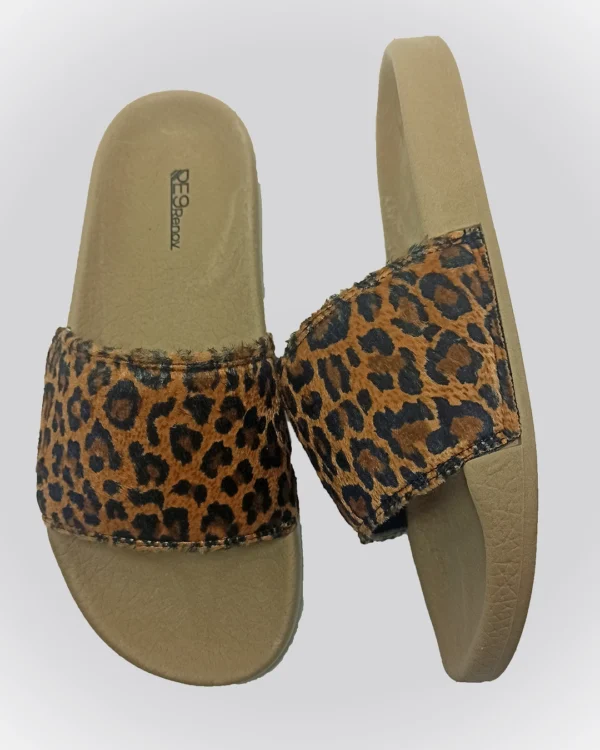 Chinelo Slide Bege Onça Renov - Image 3