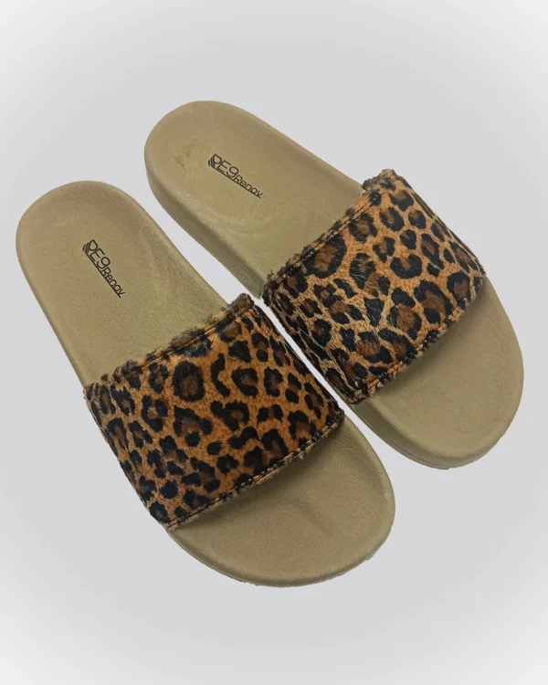 Chinelo Slide Bege Onça Renov - Image 2
