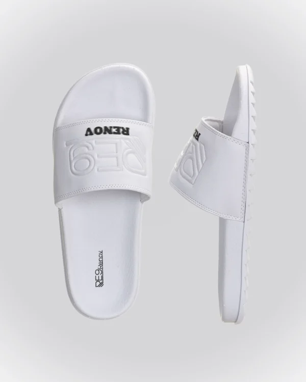 Chinelo Slide Branco RE9 Relevo Renov - Image 2