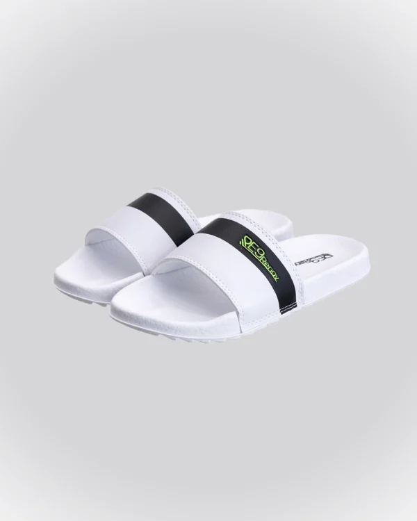 Chinelo Slide Branco Listra RE9 Infantil - Image 3