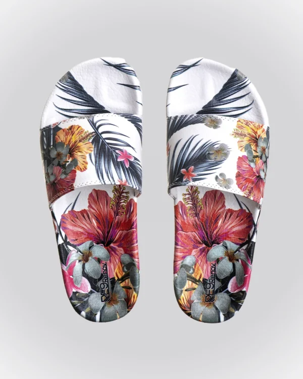 Chinelo Slide Renov Flores Sandália Estampa Floral