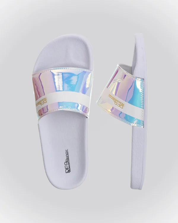 Chinelo Slide Furta Cor Listra Metalico Renov - Image 2
