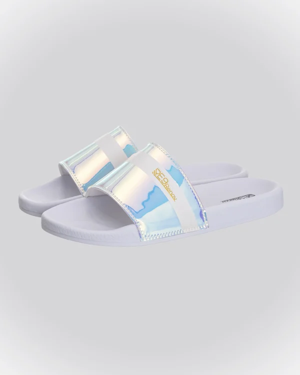 Chinelo Slide Furta Cor Listra Metalico Renov - Image 3