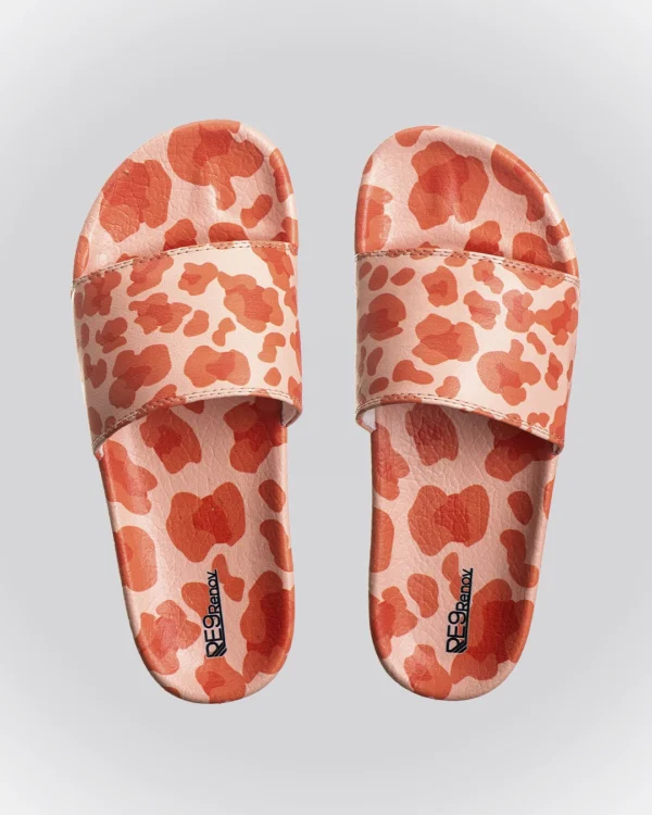 Chinelo Slide Animal Print Laranja Escolhido para você
