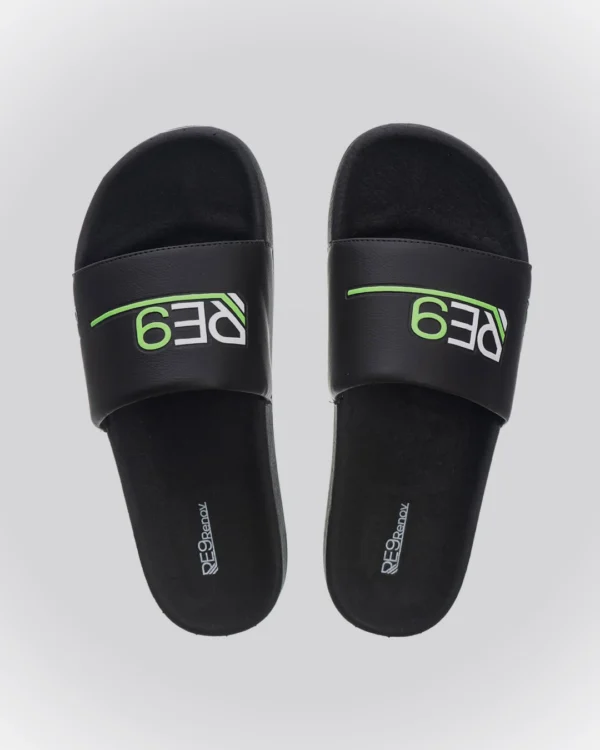 Chinelo Slide Preto RE9 Renov seja re9