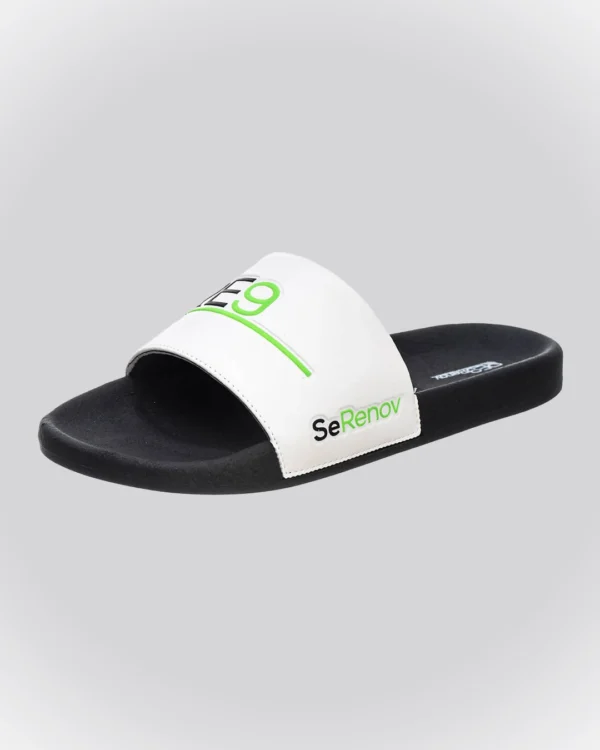 Chinelo Slide Preto/Branco RE9 Renov - Image 3