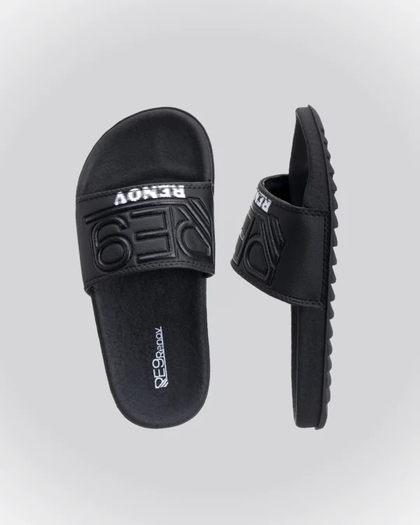 Chinelo Slide Preto RE9 Relevo Infantil - Image 2