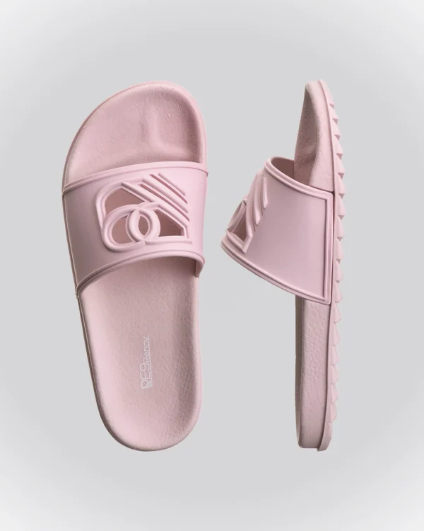 Chinelo Slide Rosa CandyCollor Sandália Renov Logo Gravado Vazado - Image 2