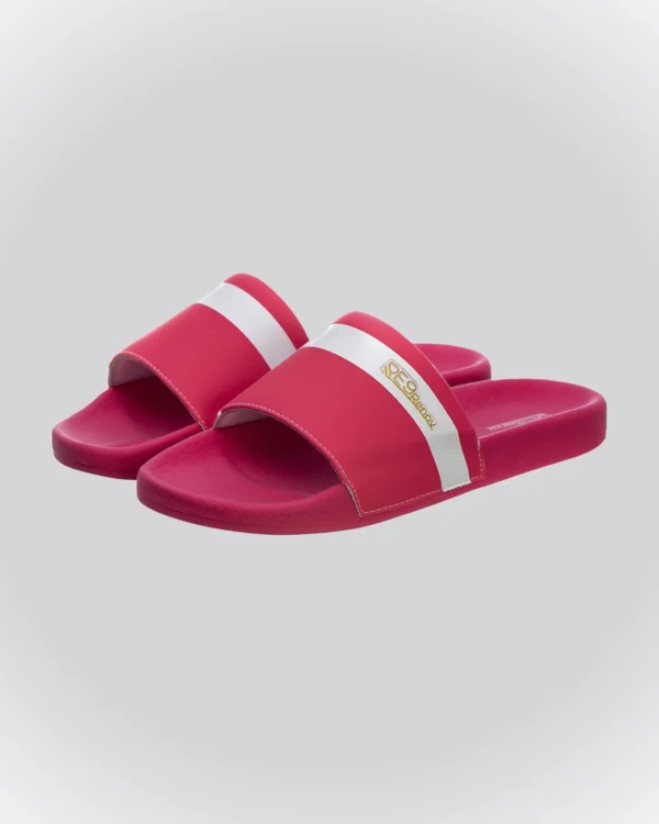 Chinelo Slide Rosa Listra Renov - Image 2