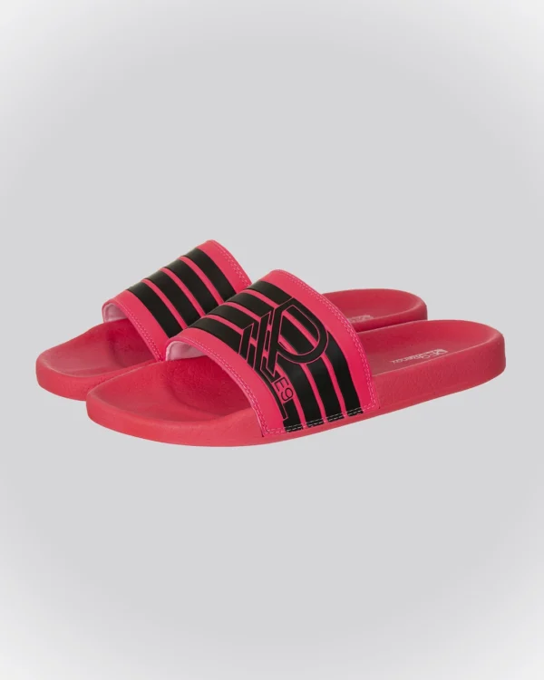 Chinelo Slide 4Listras Rosa/Preto Renov - Image 3