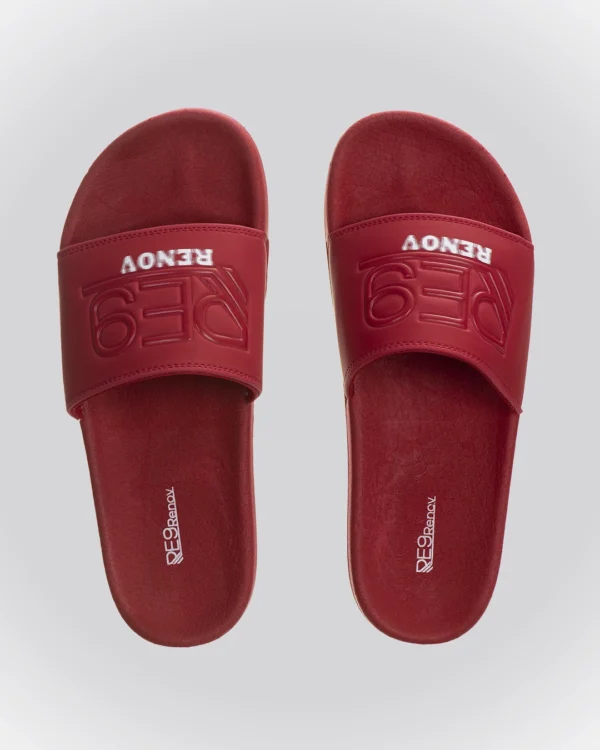 Chinelo Slide Vermelho Relevo o melhor pra você